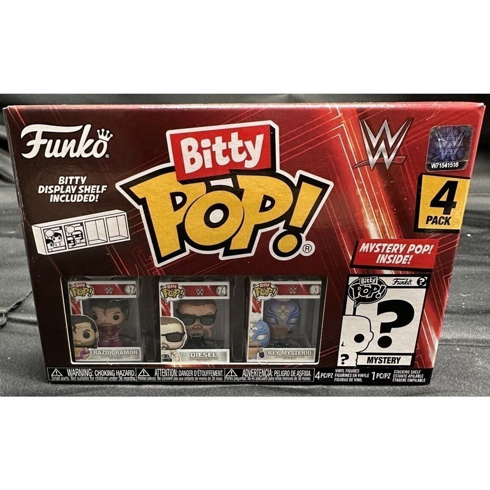 Funko Bitty Pop WWE Razor Ramon Diesel Rey Mysterio + Mystery 4 Pack